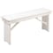 Flash Furniture HERCULES Series 40" x 12" Antique Rustic White Solid Pine Folding Farm Bench XA-B-40X12-WH-GG - alternate 5